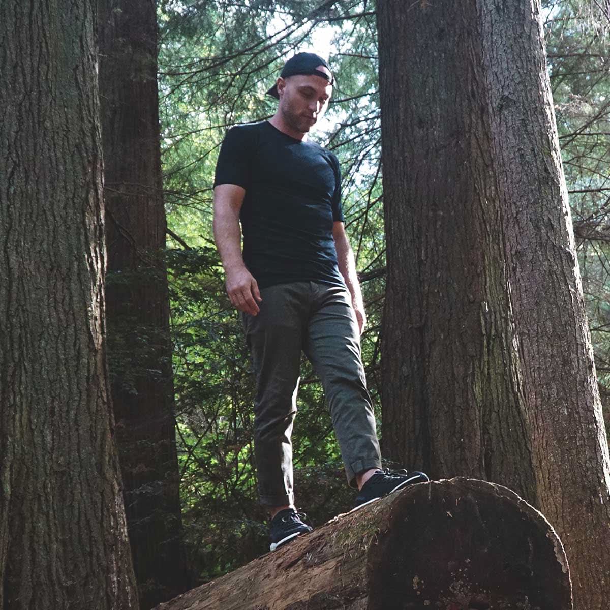 Men's Microweight Wool Raglan T Shirt Woolverino