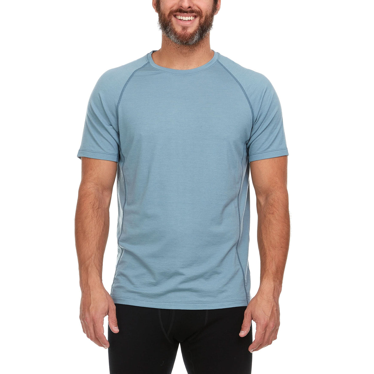 Men's Microweight Wool Raglan T Shirt Woolverino