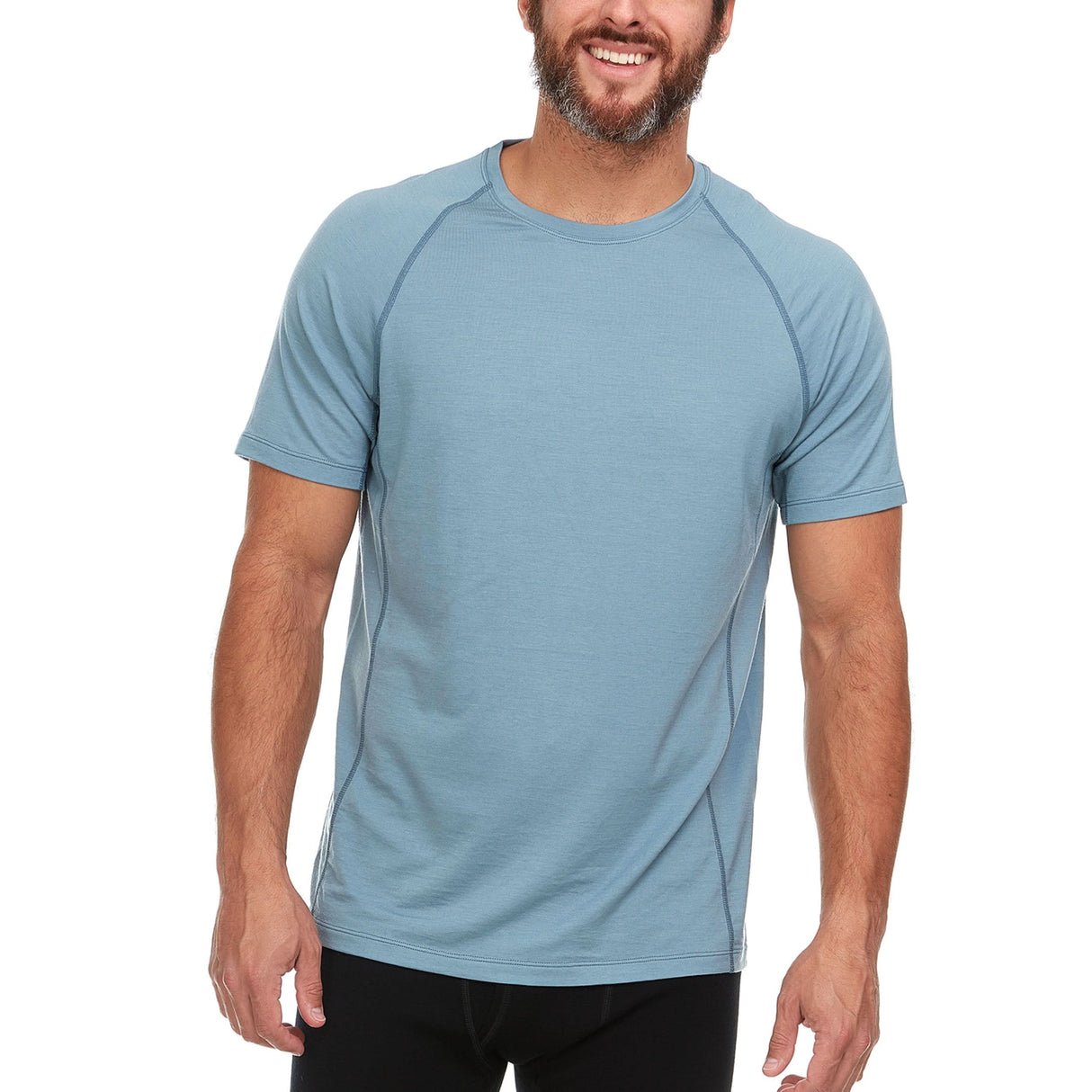 Men's Microweight Wool Raglan T Shirt Woolverino