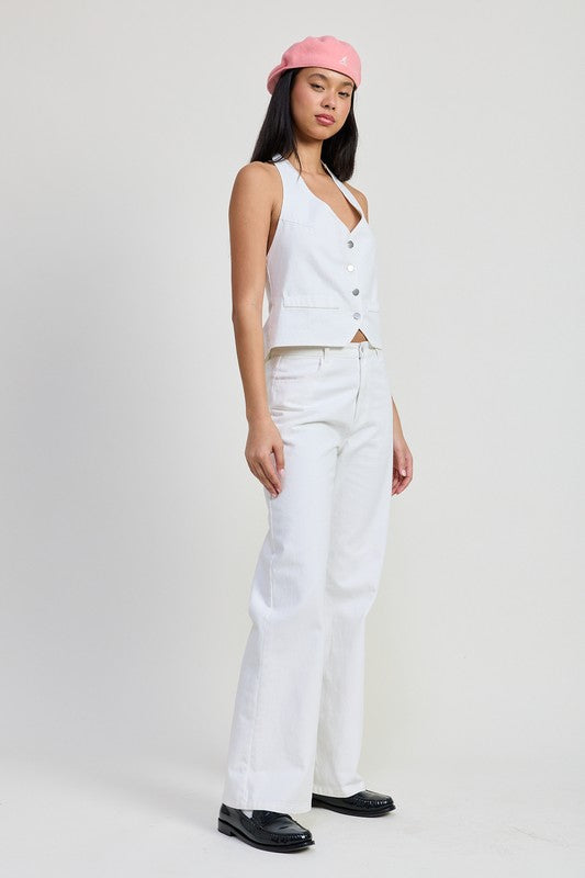 Women's Fitted Denim Pants, Women's Denim