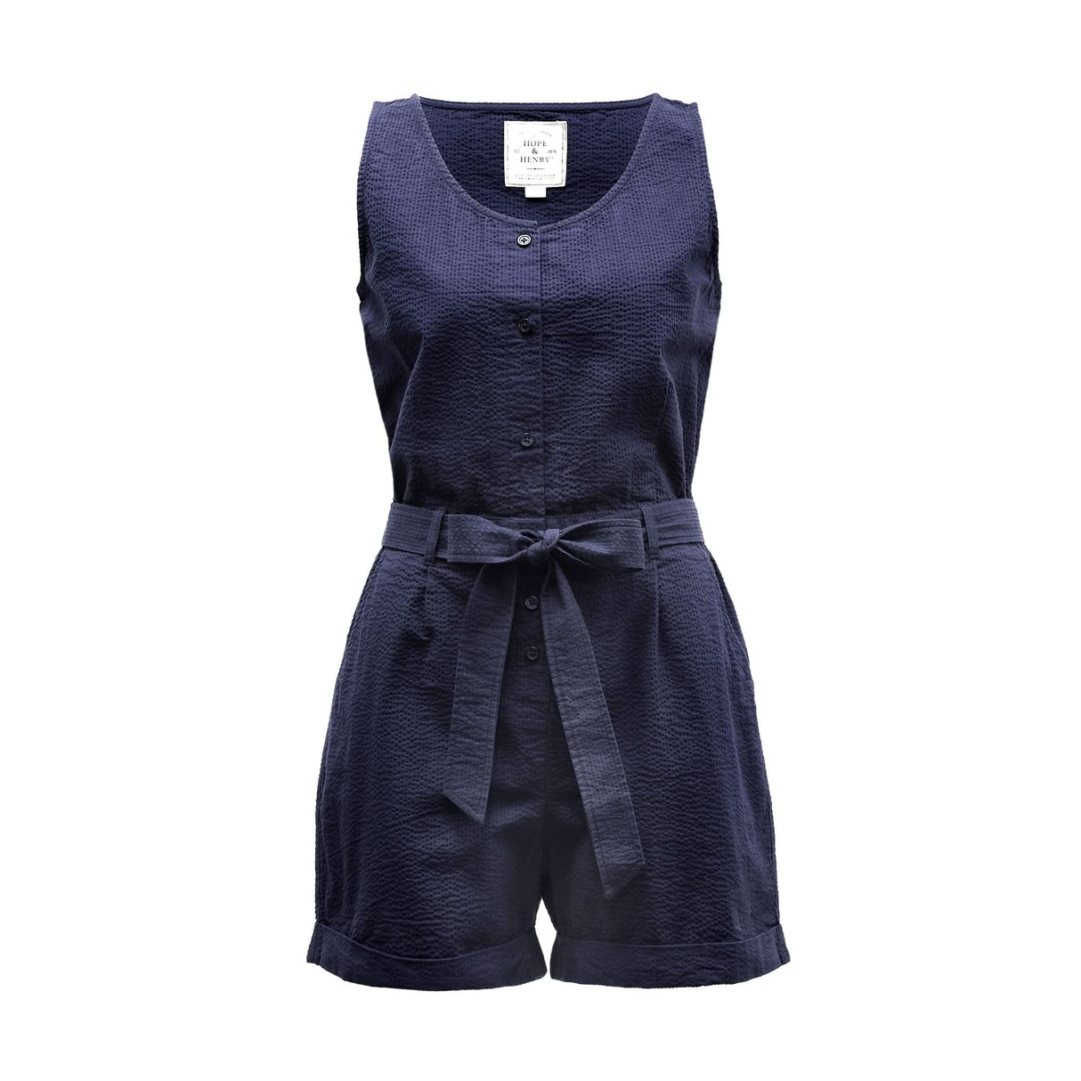 Women's 100% Organic Cotton Seersucker Organic Romper