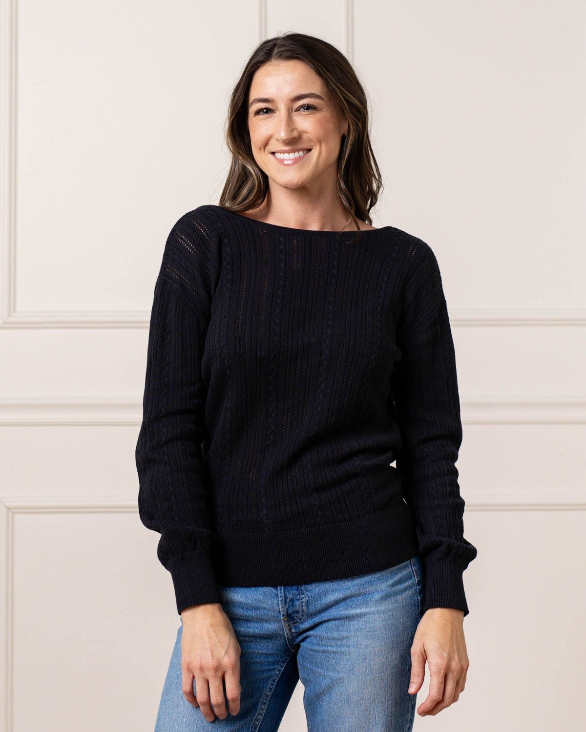 Women's 100% Cotton Reversible Wrap Sweater