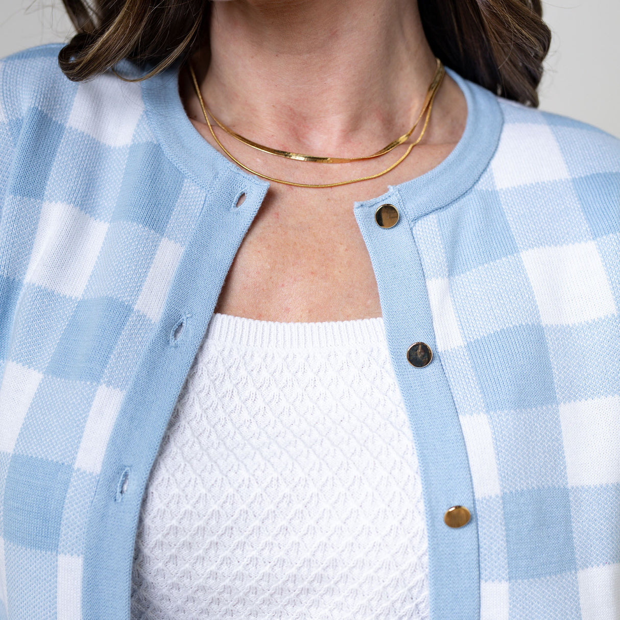 Women's Organic Intarsia Sweater Cardigan