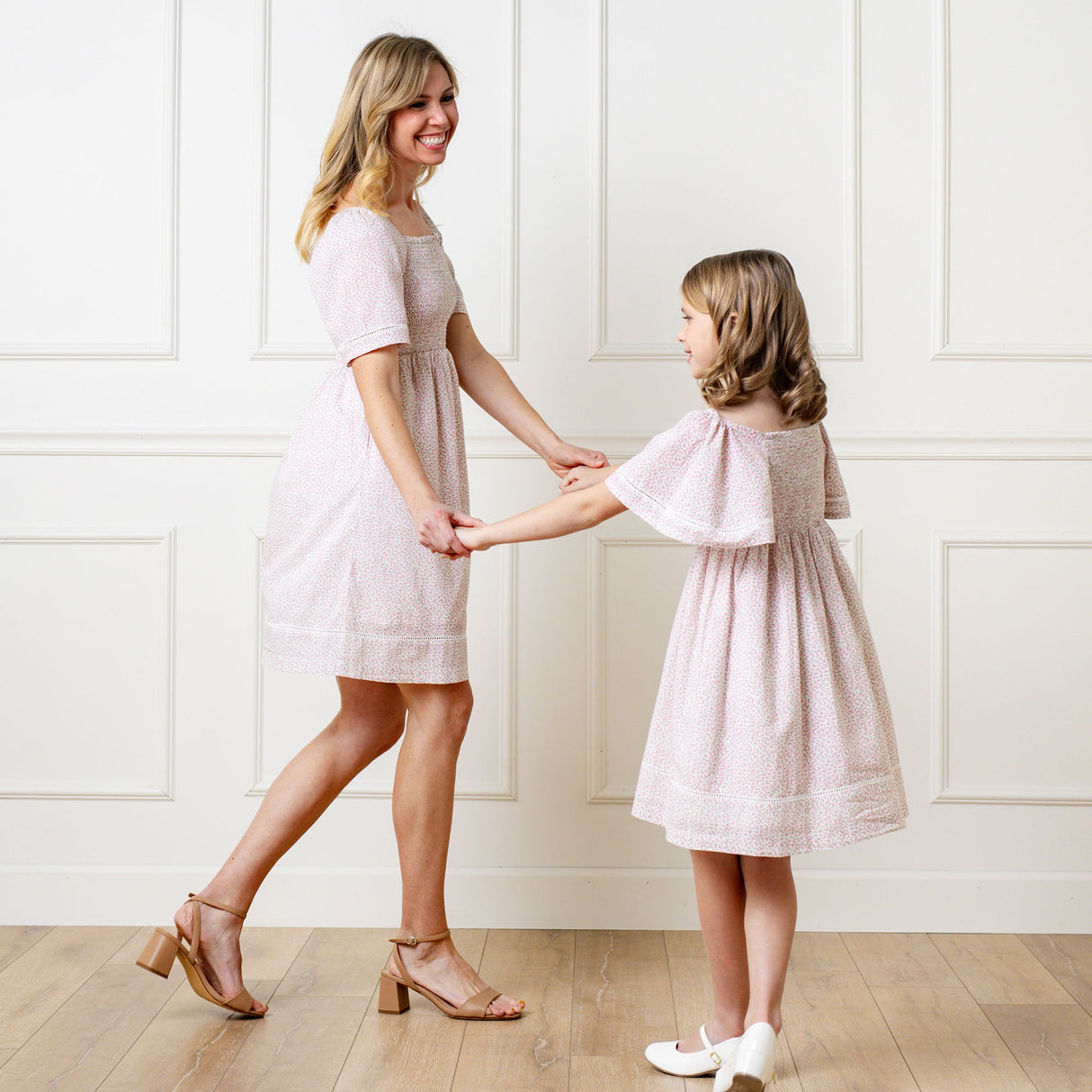Women's Organic Bell Sleeve Smocked Dress