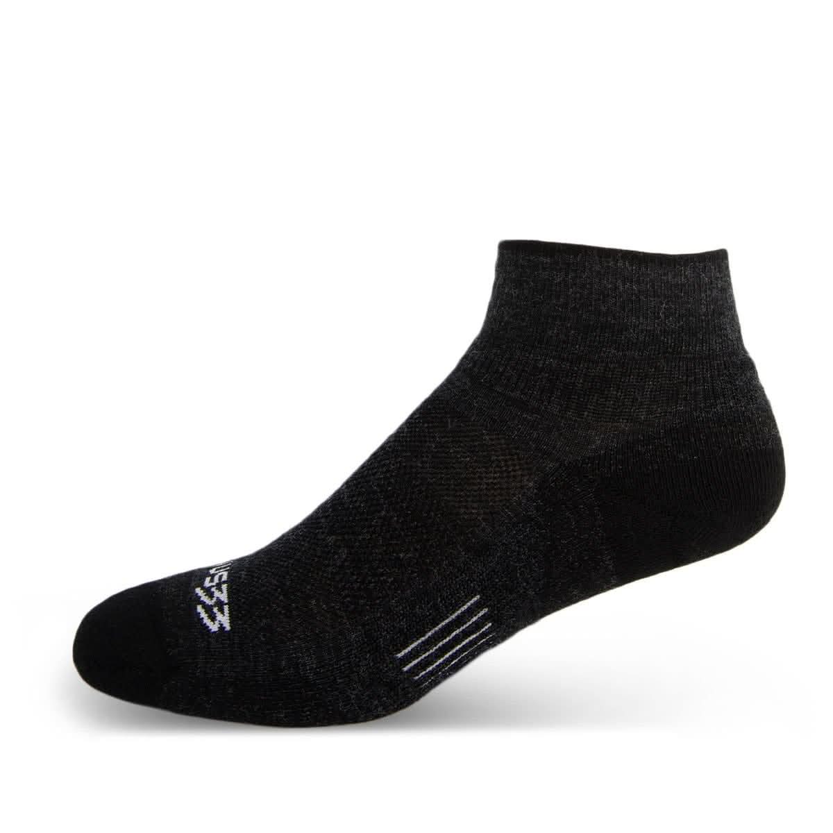Microweight Cushion Ankle Wool Socks, Made in U.S.A.