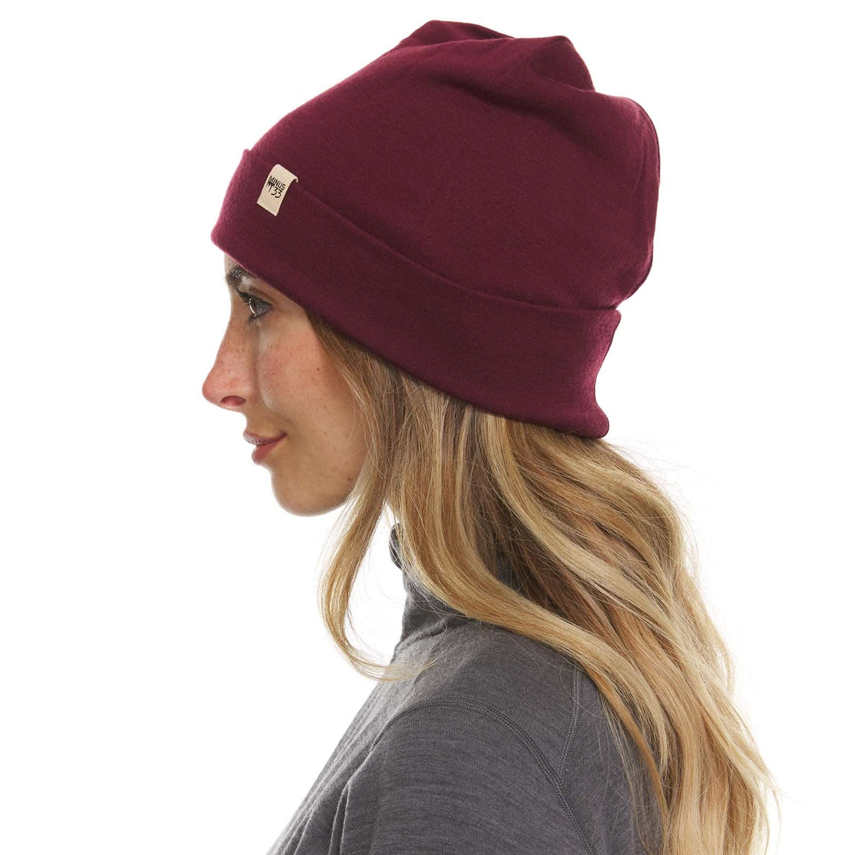 Lightweight Ridge Cuff Beanie 100% Merino Wool