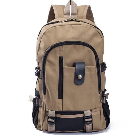 Backpack | Light Canvas Backpack For School, Hiking or Travel