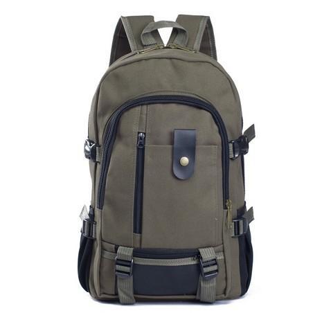 Backpack | Light Canvas Backpack For School, Hiking or Travel