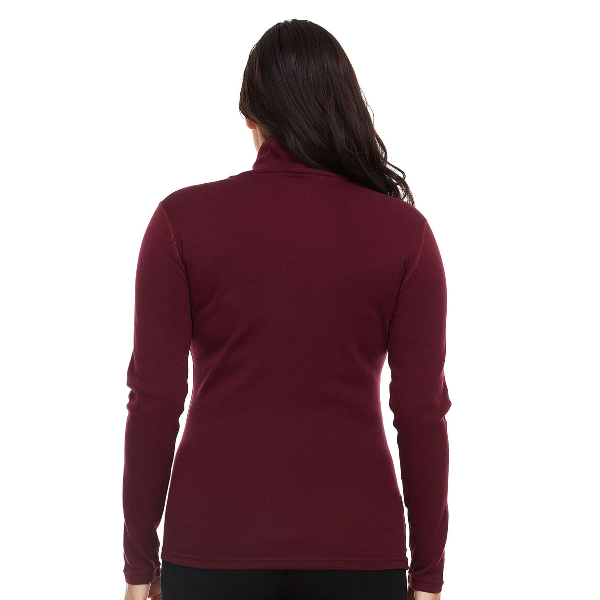 Women's 100% Merino Wool Long Sleeve Turtleneck