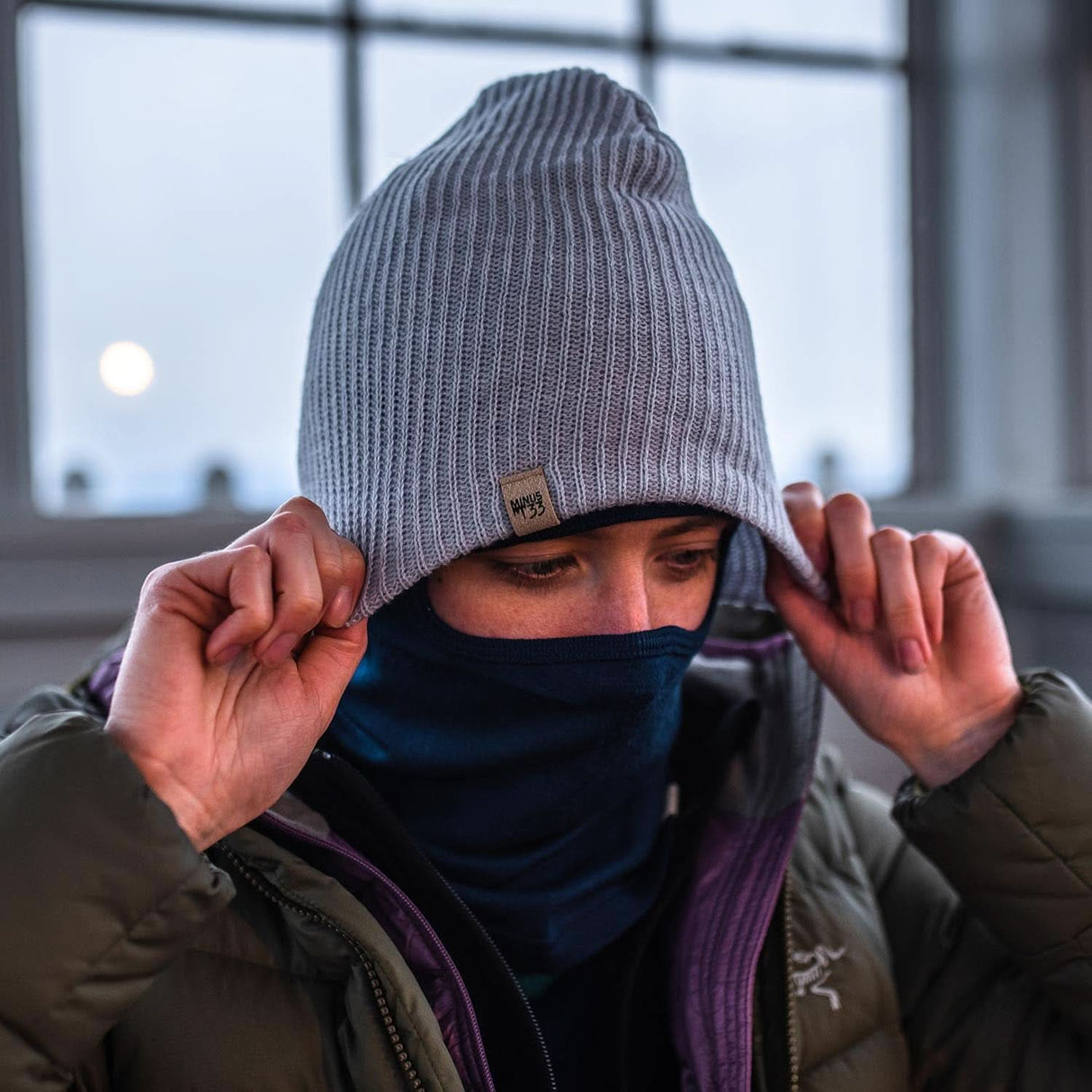 Everyday Rib Knit Beanie 100% Merino Wool