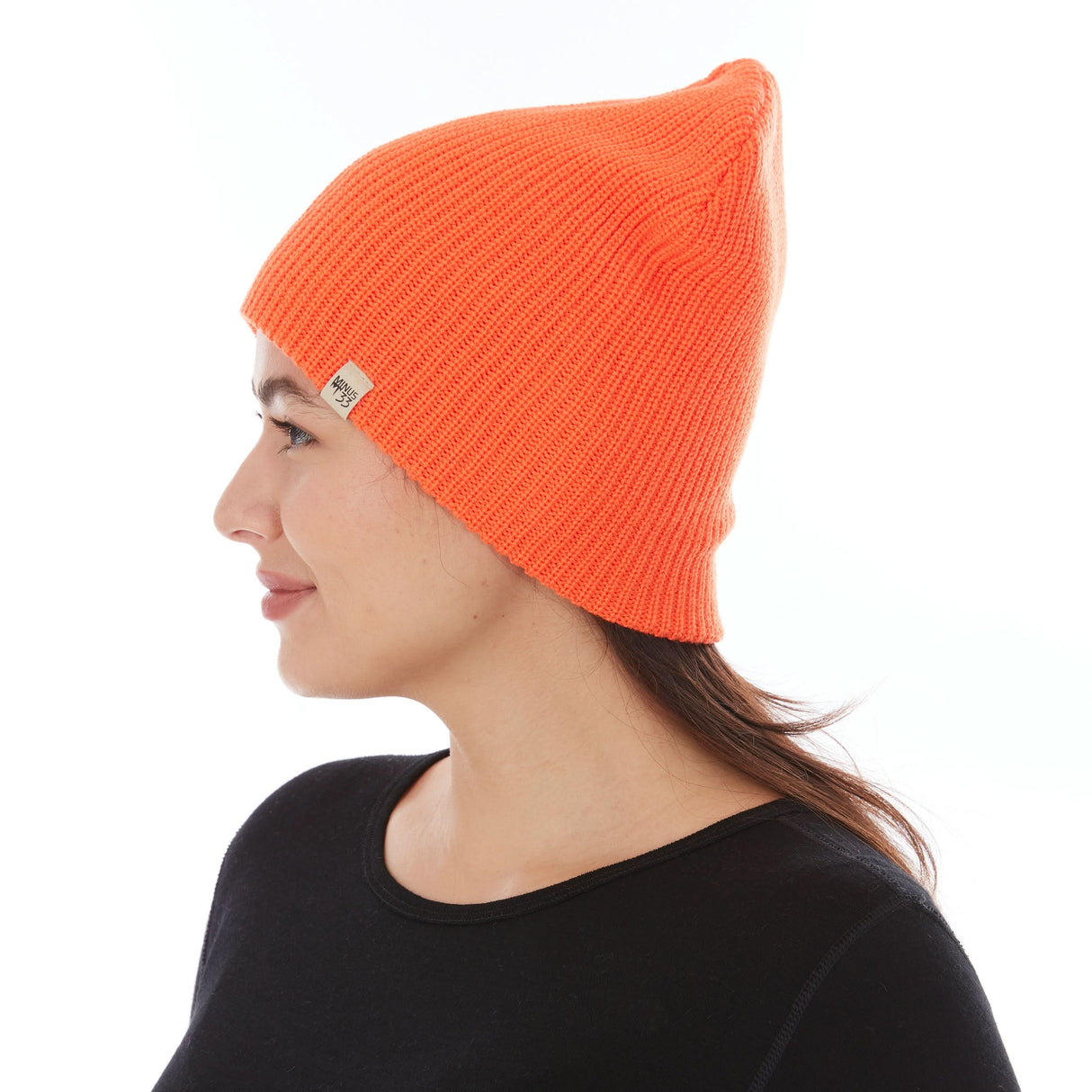 Everyday Rib Knit Beanie 100% Merino Wool