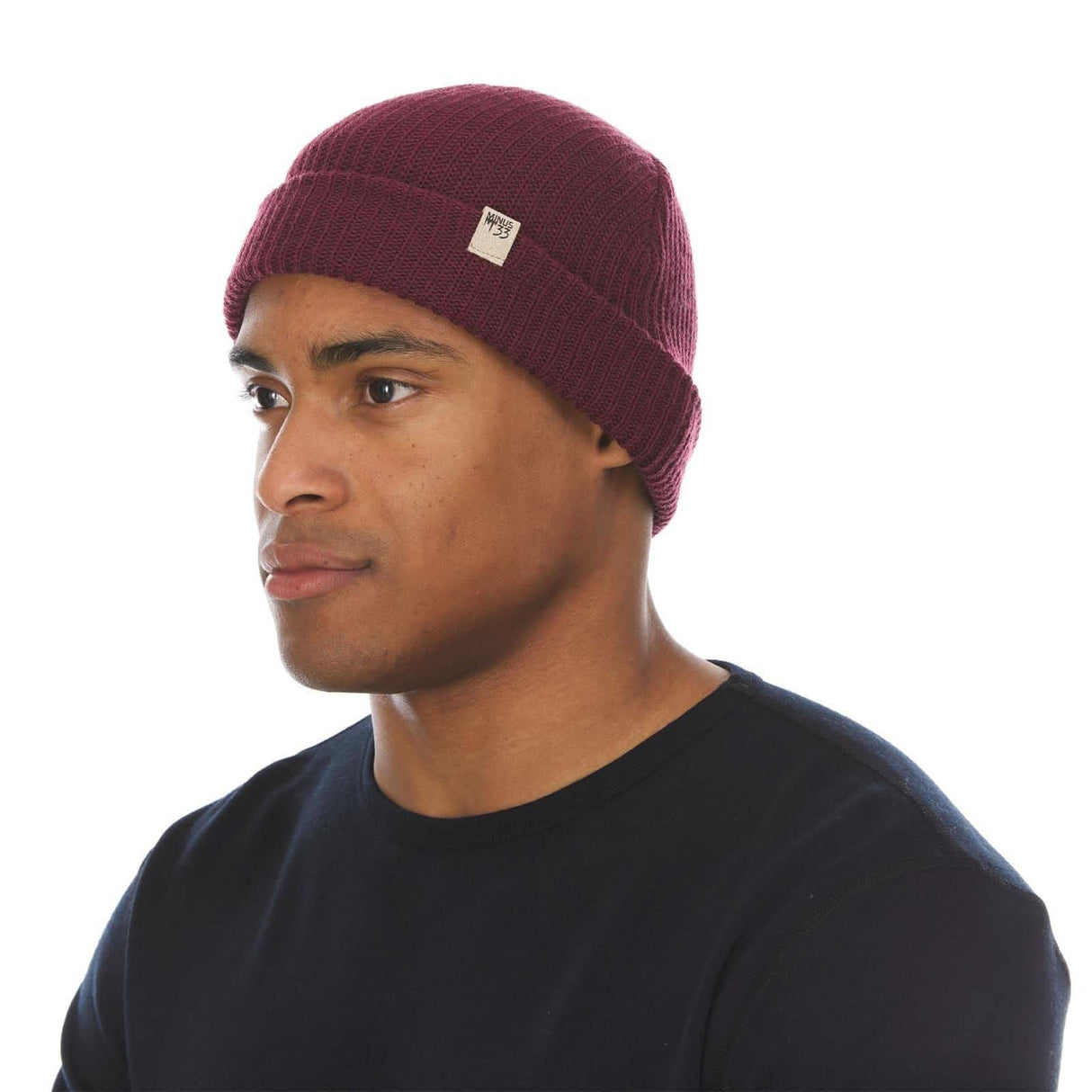 Everyday Rib Knit Beanie 100% Merino Wool