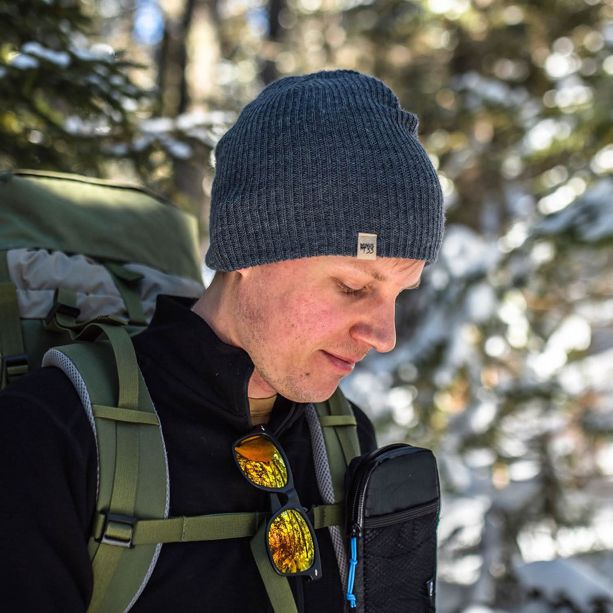 Everyday Rib Knit Beanie 100% Merino Wool