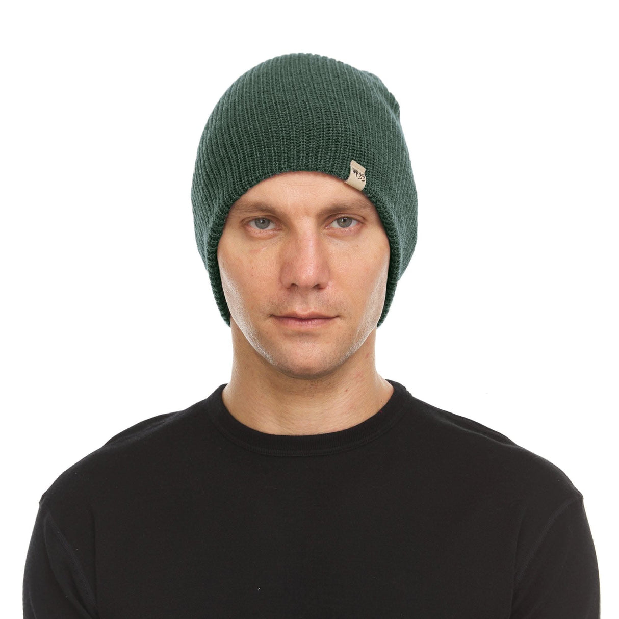 Everyday Rib Knit Beanie 100% Merino Wool