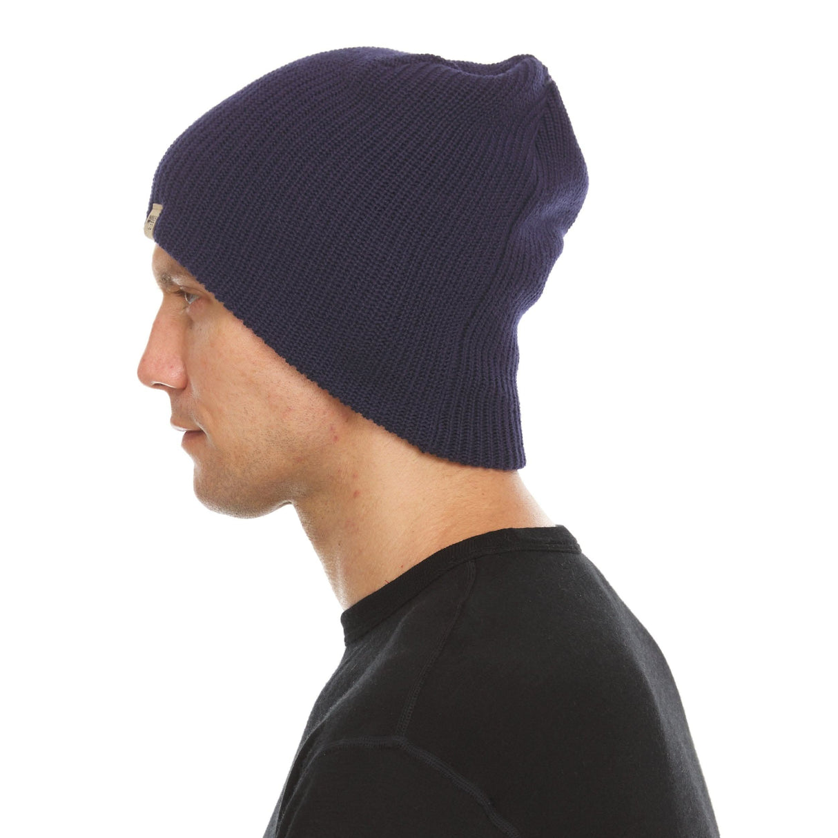 Everyday Rib Knit Beanie 100% Merino Wool