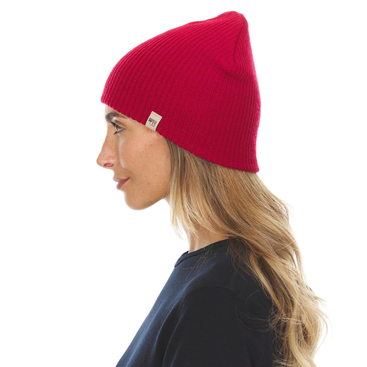 Everyday Rib Knit Beanie 100% Merino Wool