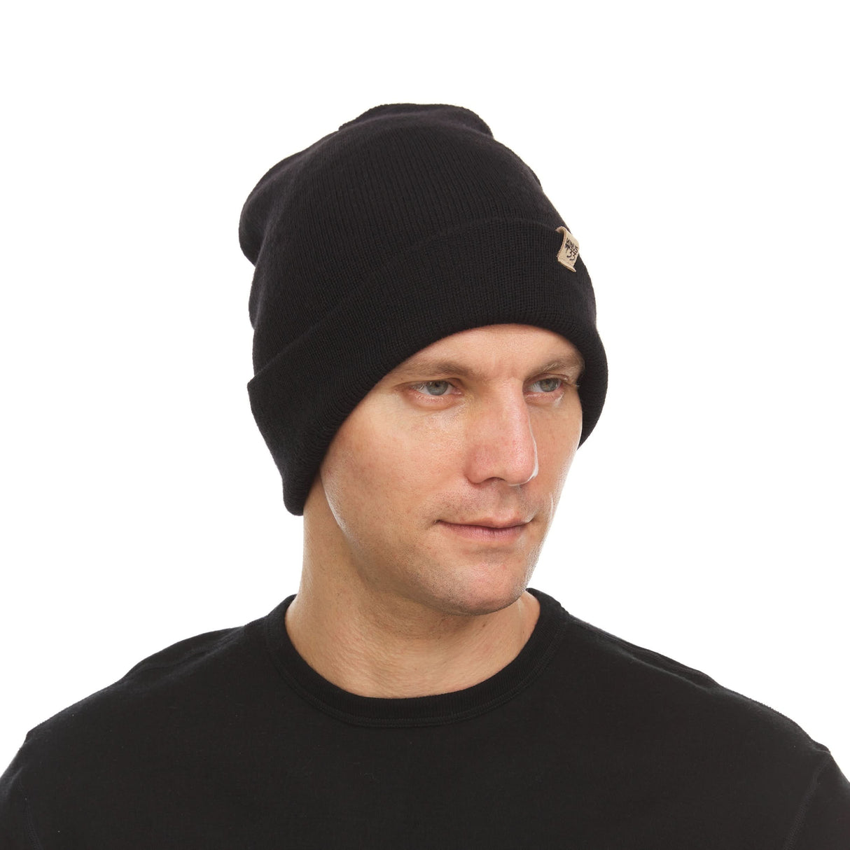 Midweight Knit Cuff Beanie 100% Merino Wool