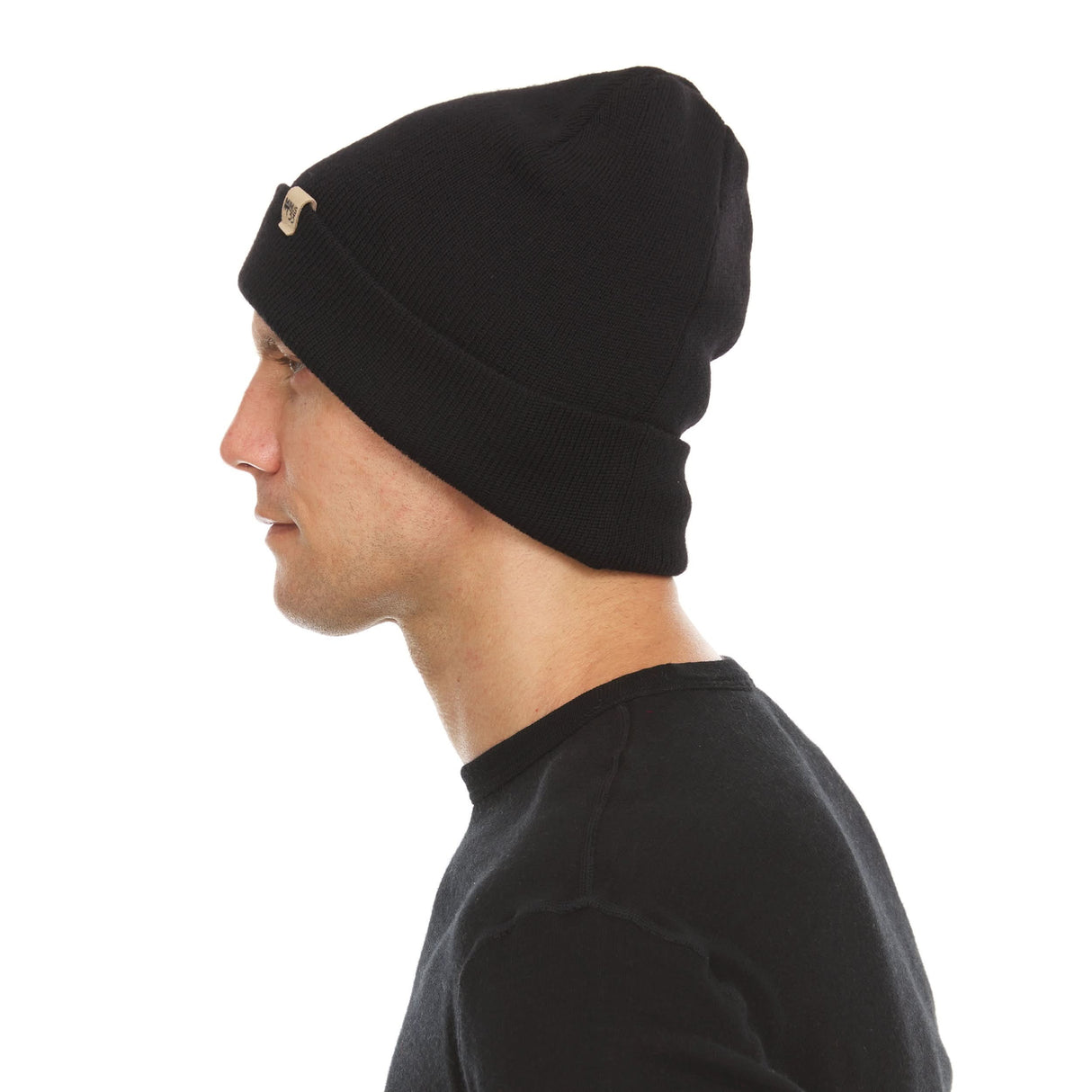 Midweight Knit Cuff Beanie 100% Merino Wool