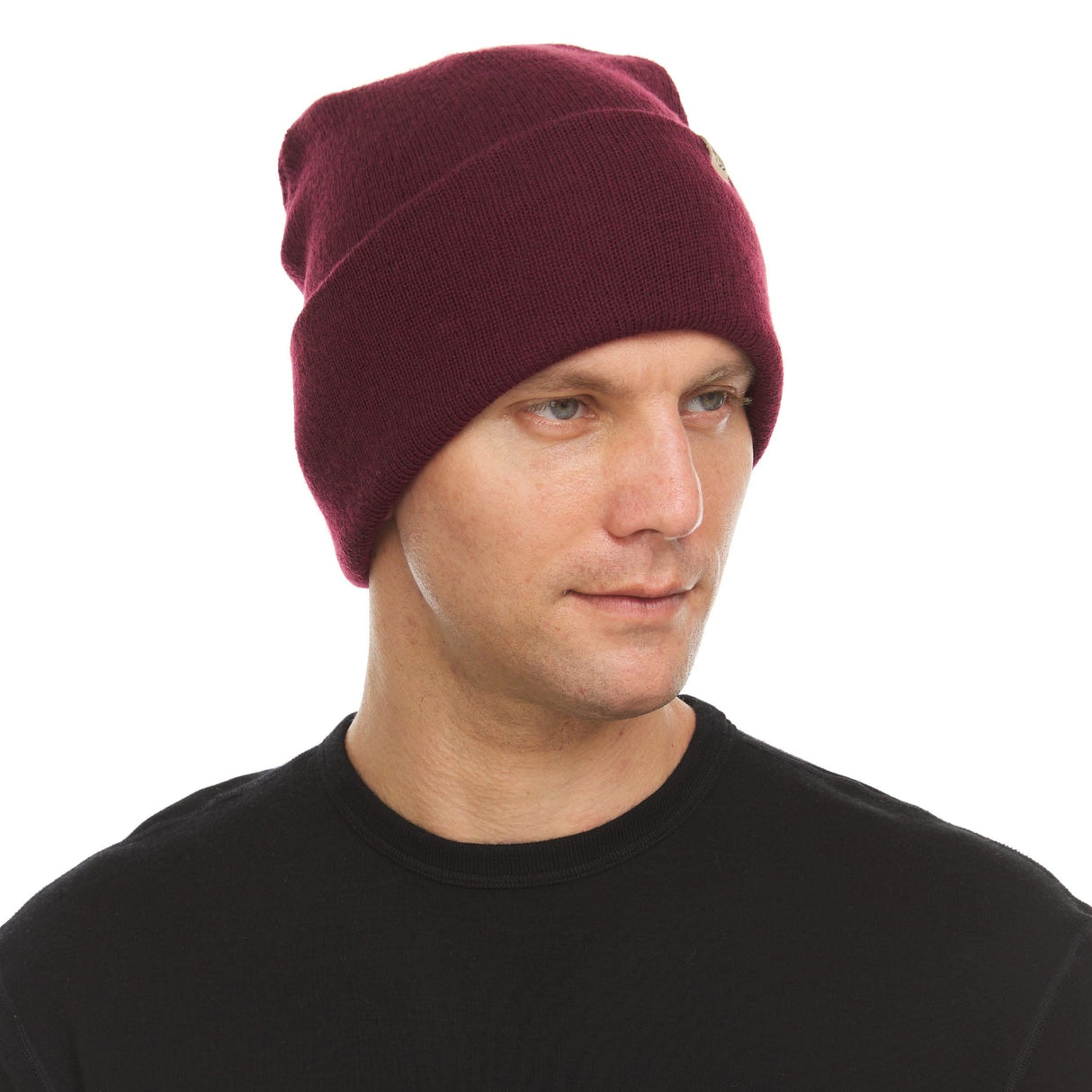 Midweight Knit Cuff Beanie 100% Merino Wool