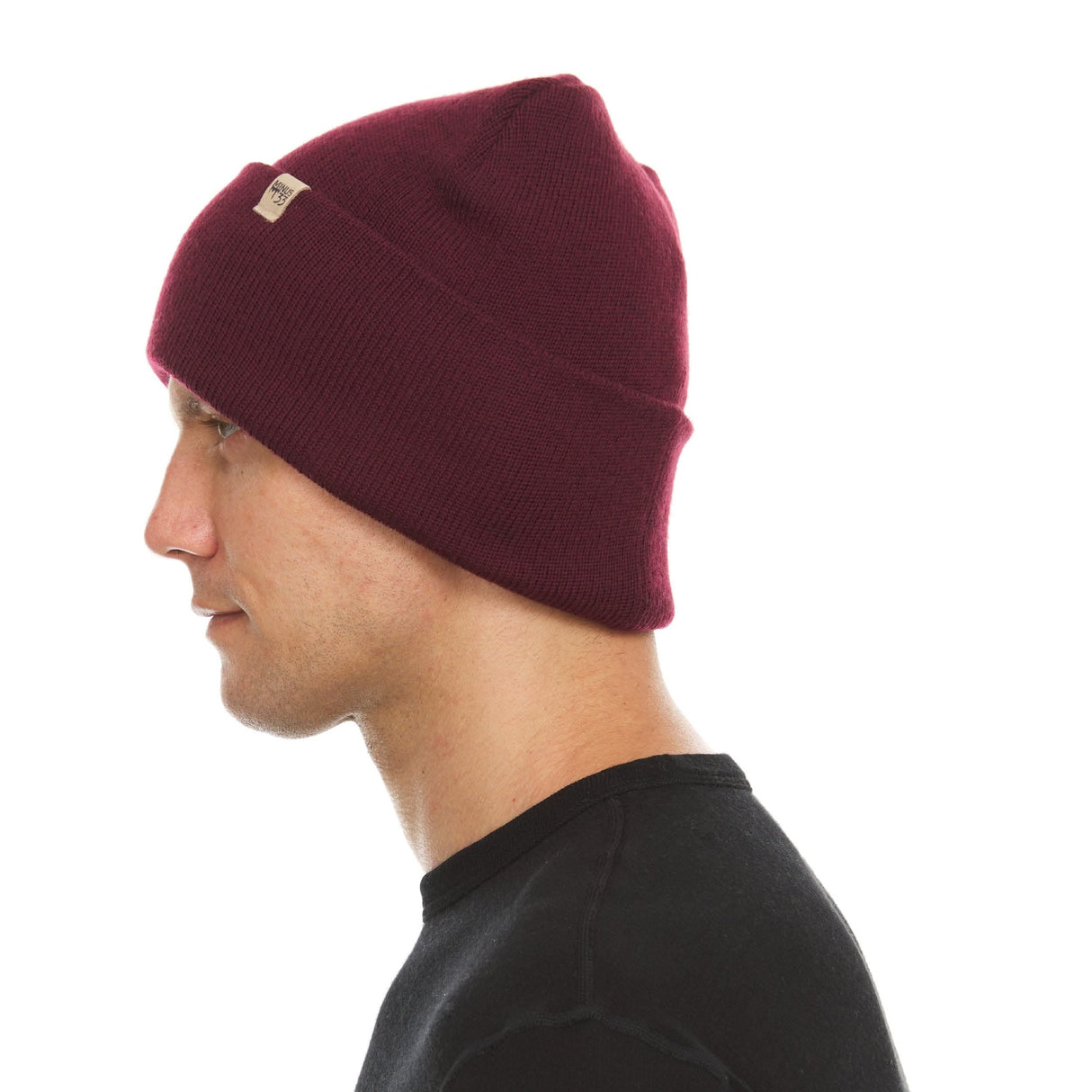 Midweight Knit Cuff Beanie 100% Merino Wool