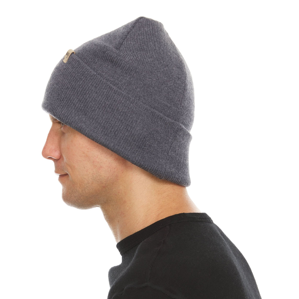 Midweight Knit Cuff Beanie 100% Merino Wool