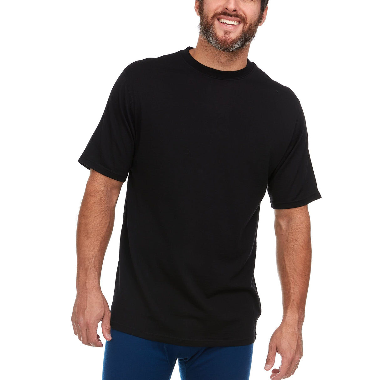 Men's Lightweight Algonquin Wool T-Shirt Crew, 100% Merino Wool