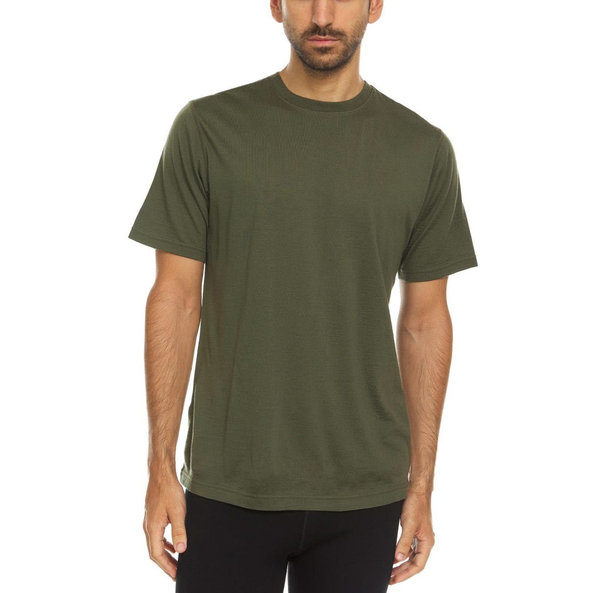 Men's Lightweight Algonquin Wool T-Shirt Crew, 100% Merino Wool