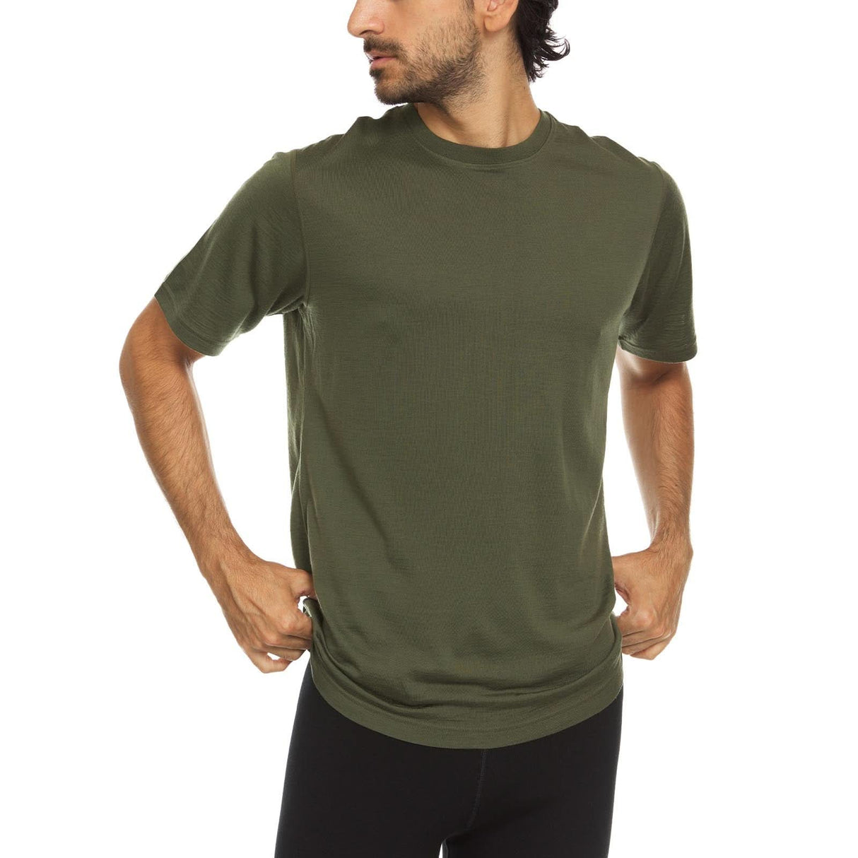 Men's Lightweight Algonquin Wool T-Shirt Crew, 100% Merino Wool