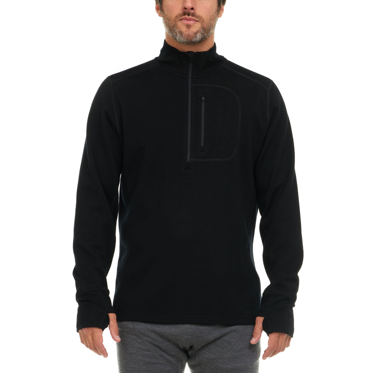 Men's Heavyweight Wool 1/4 Zip Wilderness