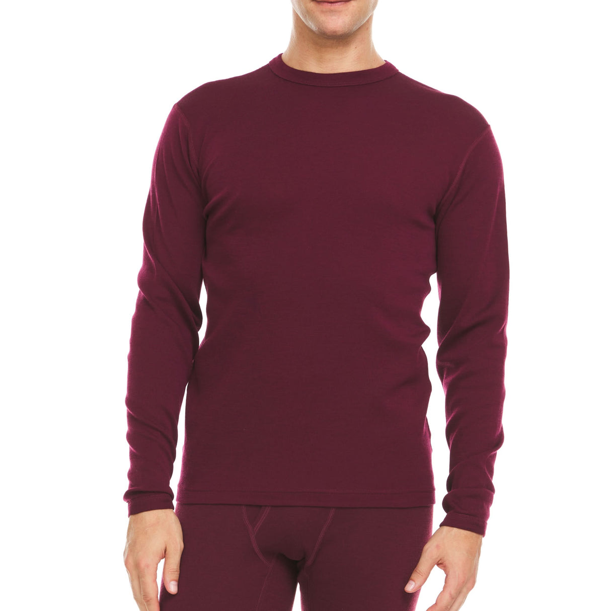 Midweight Men's Crew 100% Merino Wool