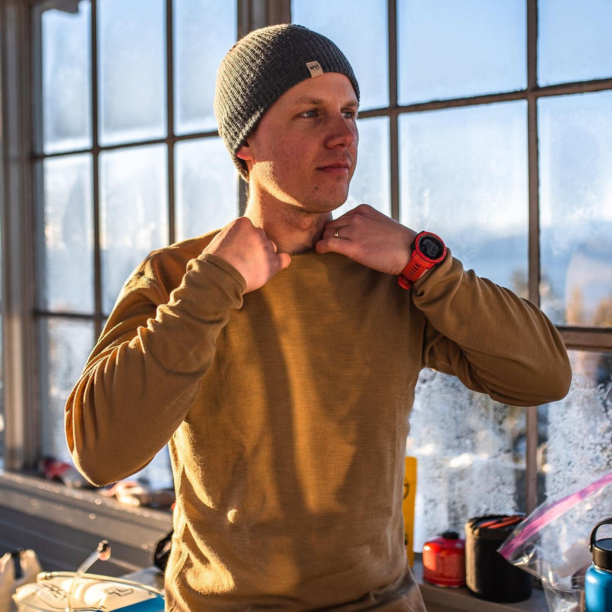 Midweight Men's Crew 100% Merino Wool