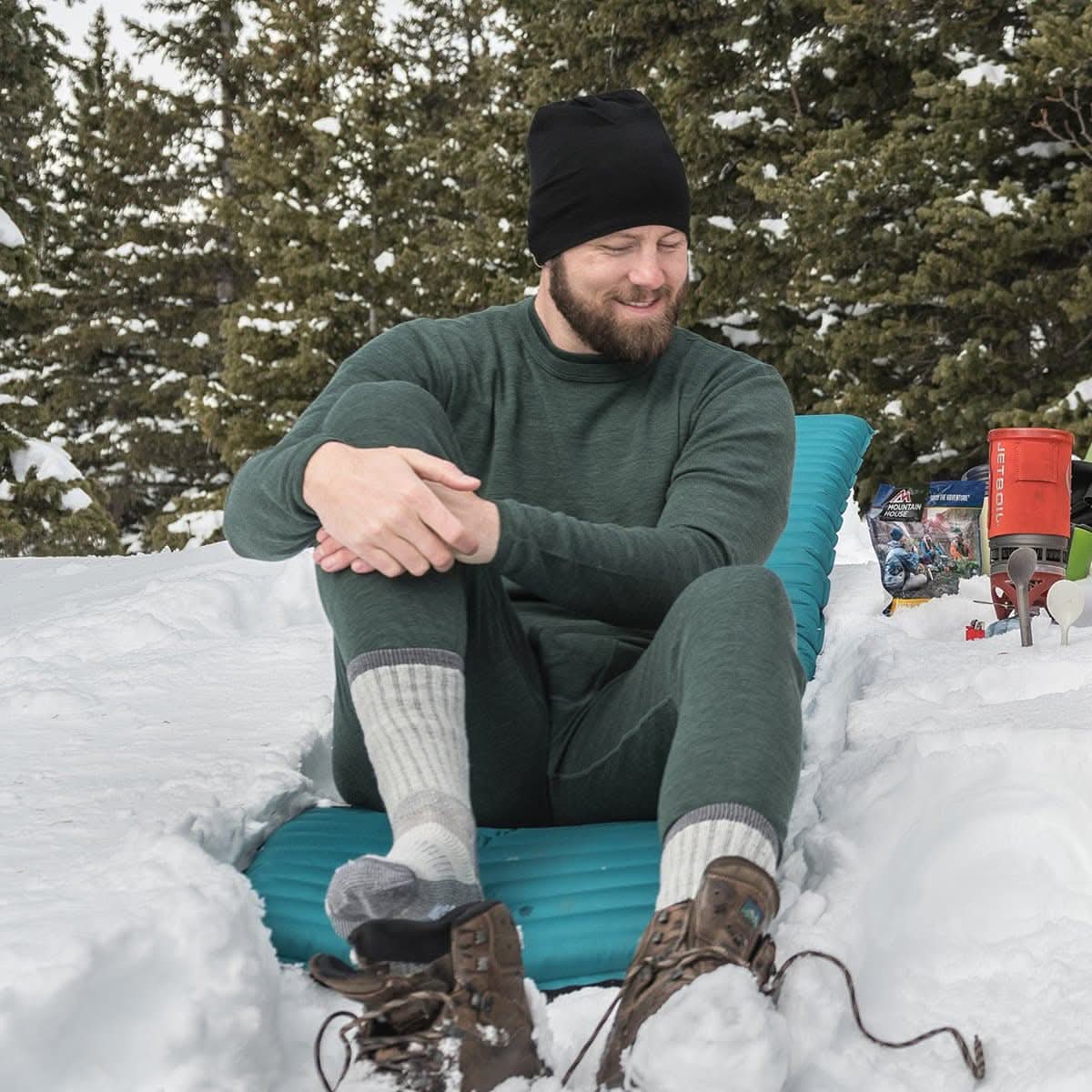 Midweight Men's Crew 100% Merino Wool