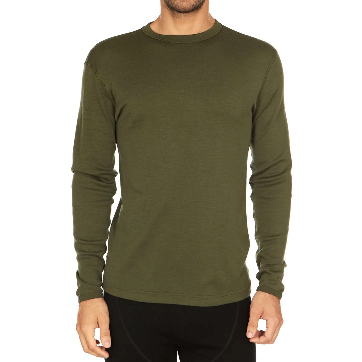 Midweight Men's Crew 100% Merino Wool