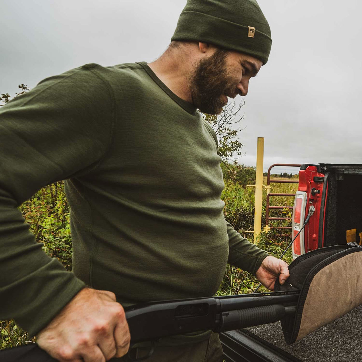 Midweight Men's Crew 100% Merino Wool