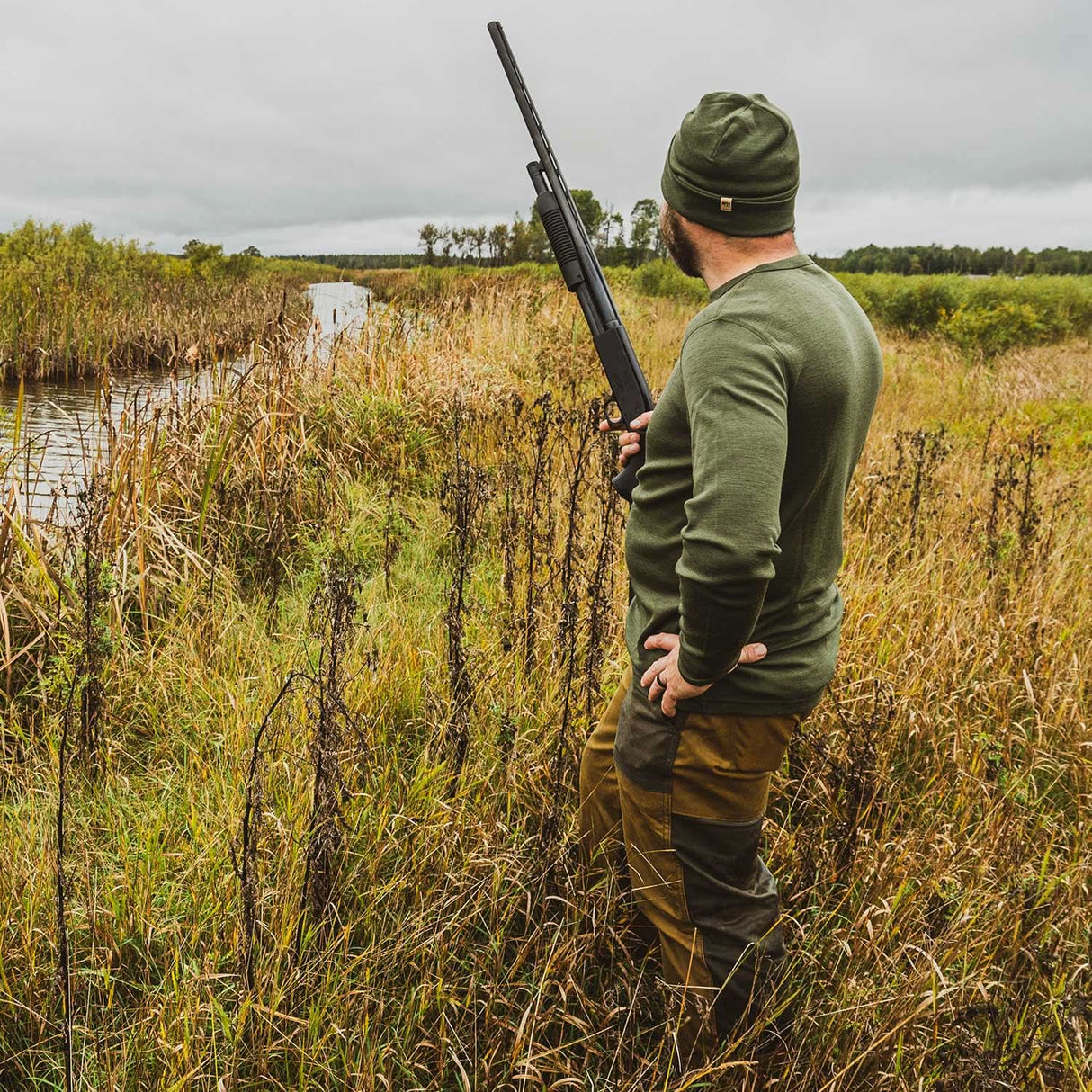 Midweight Men's Crew 100% Merino Wool