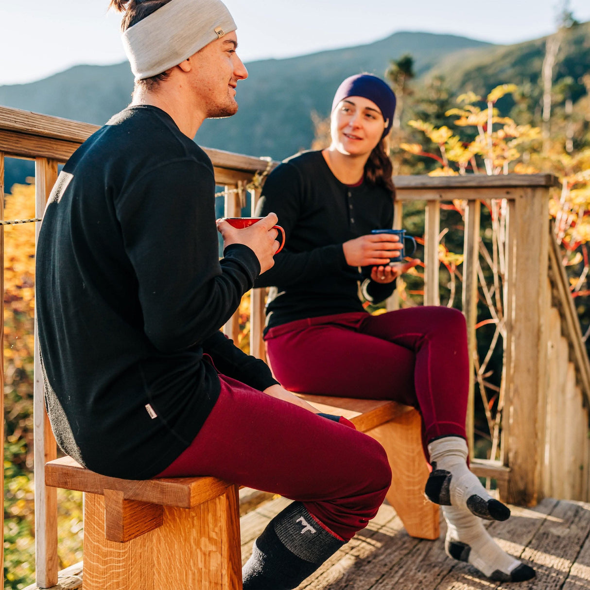 Men's 100% Merino Wool Base Layer Leggings - Midweight