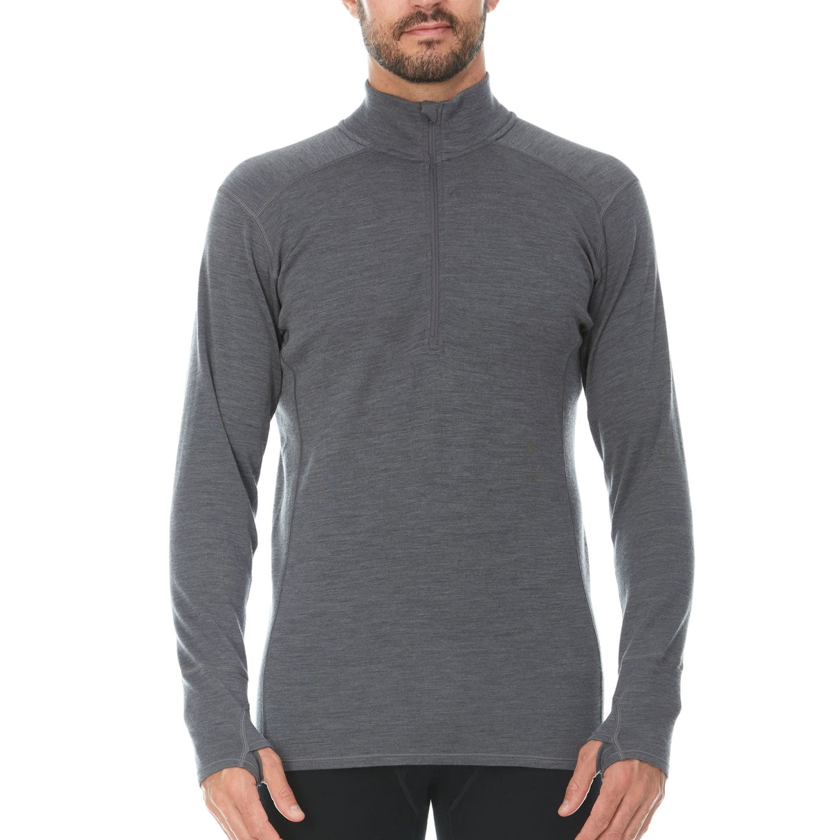 Midweight - Men's 1/4 Zip 100% Merino Wool