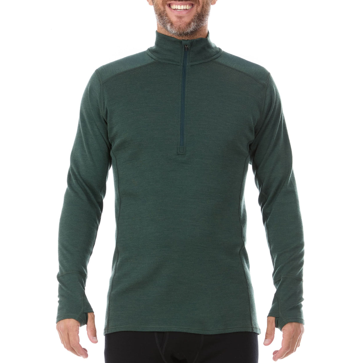 Midweight - Men's 1/4 Zip 100% Merino Wool