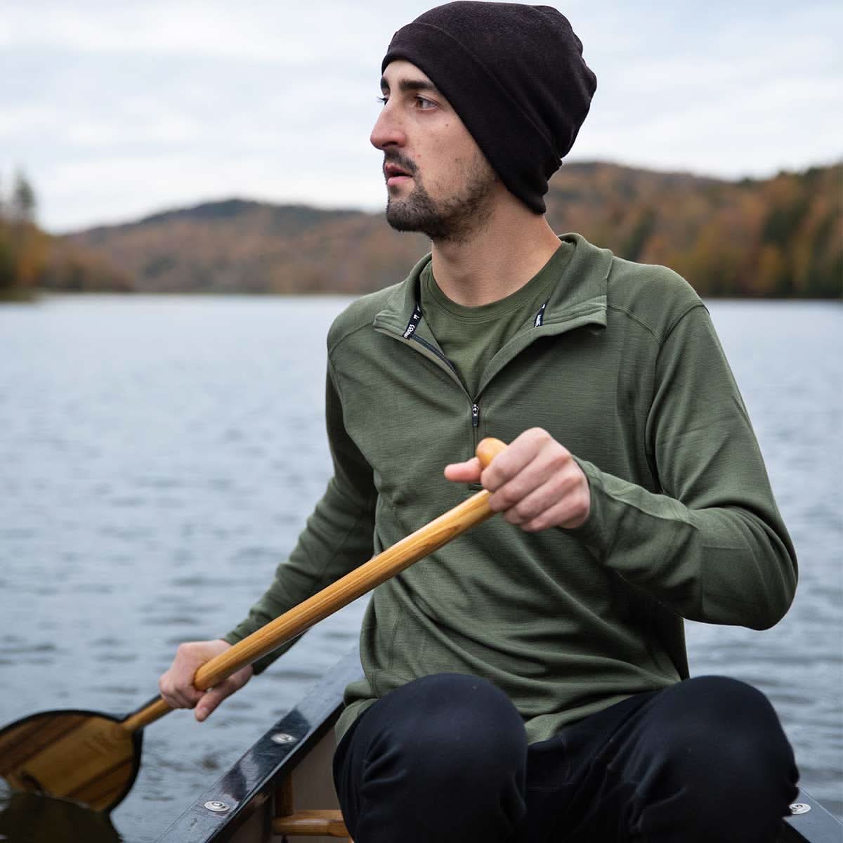 Midweight - Men's 1/4 Zip 100% Merino Wool