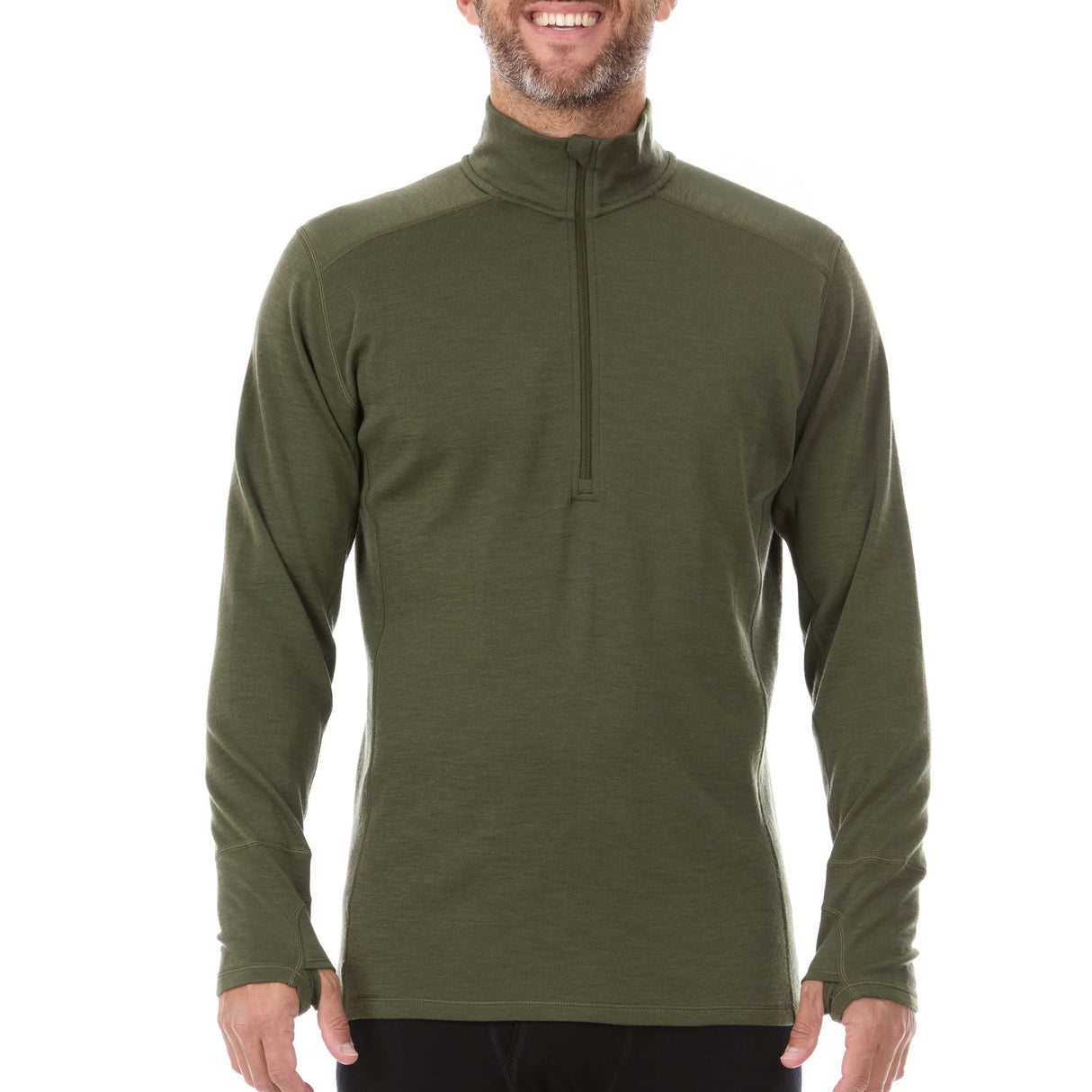 Midweight - Men's 1/4 Zip 100% Merino Wool