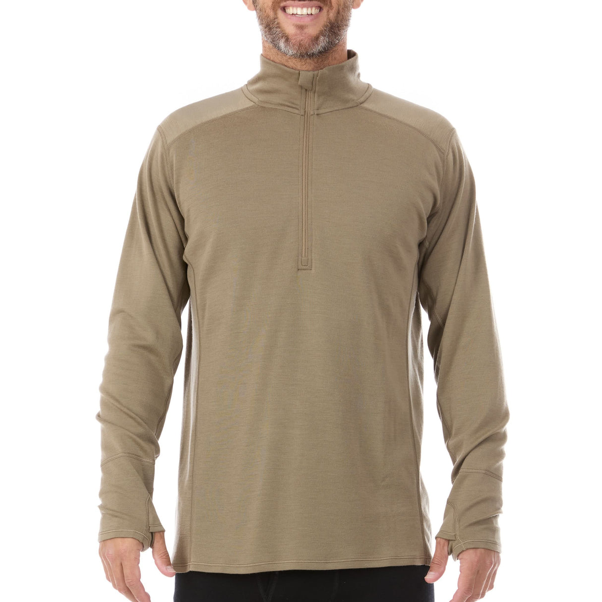 Midweight - Men's 1/4 Zip 100% Merino Wool