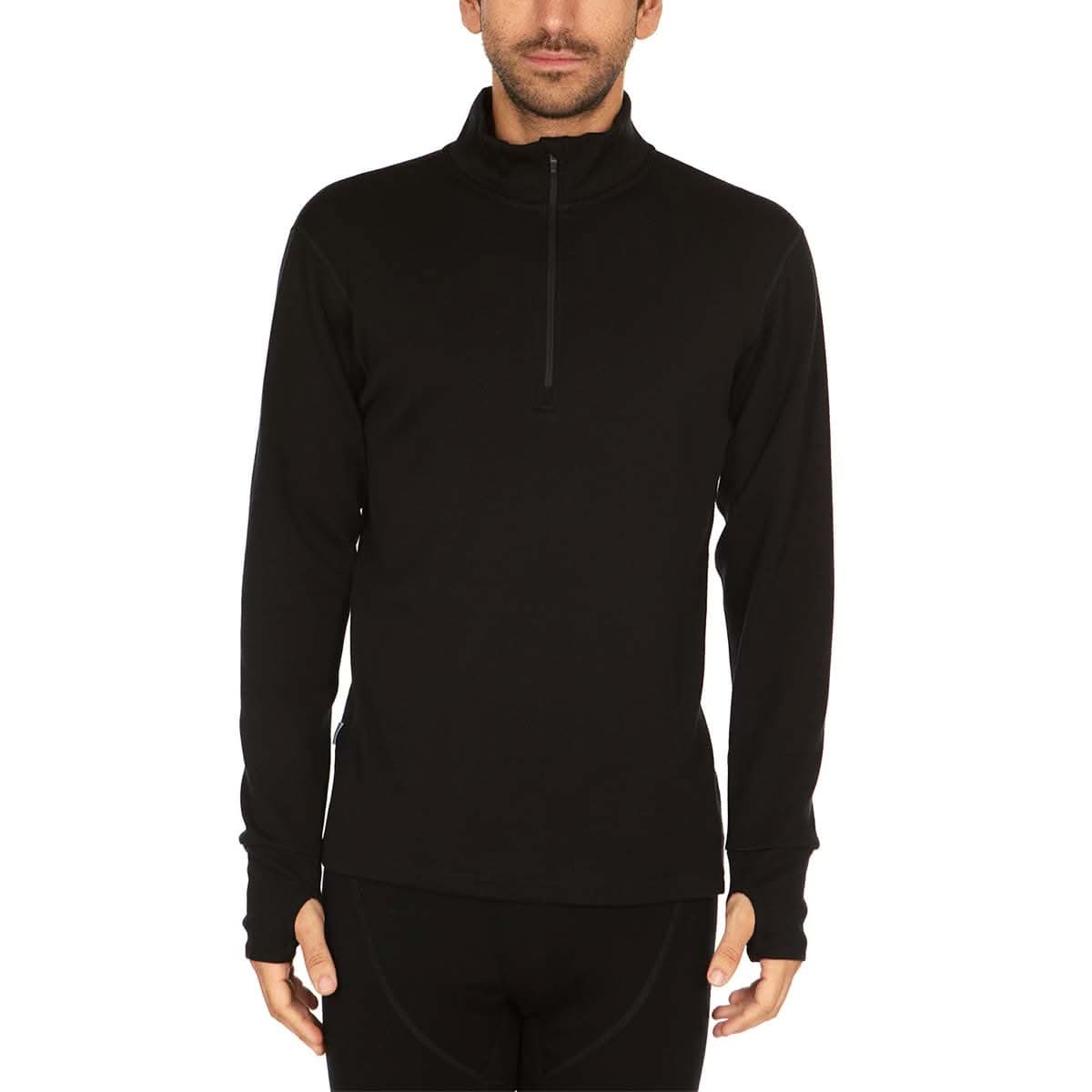 Men's Heavyweight 1/4 Zip, 100% Merino Wool