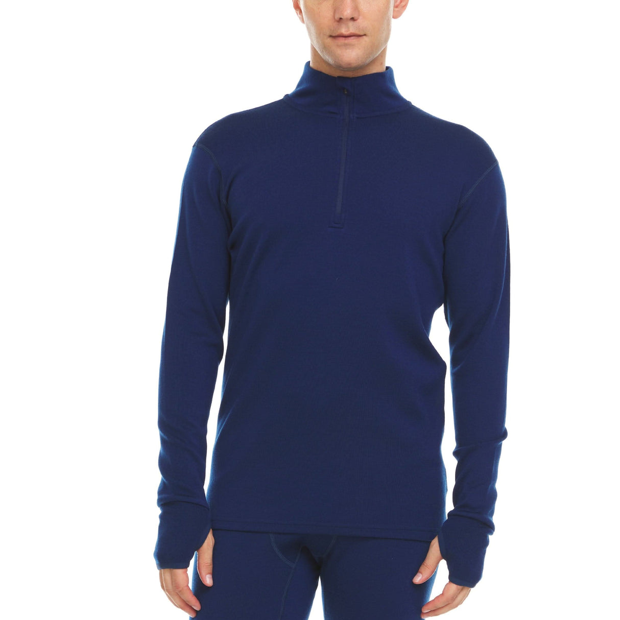 Men's Heavyweight 1/4 Zip, 100% Merino Wool
