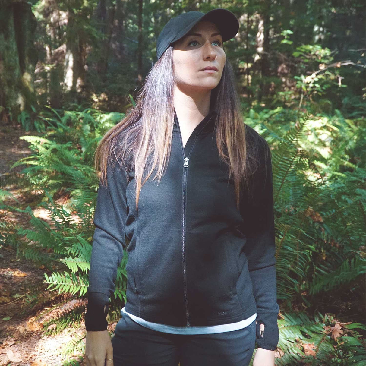 Heavyweight Women's Wool Full Zip Wilderness