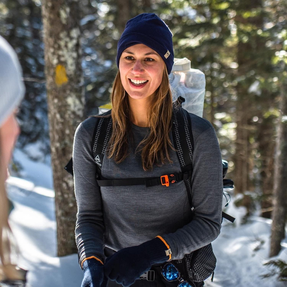 Women's Midweight Crew, 100% Merino Wool Crew, by Ossipee