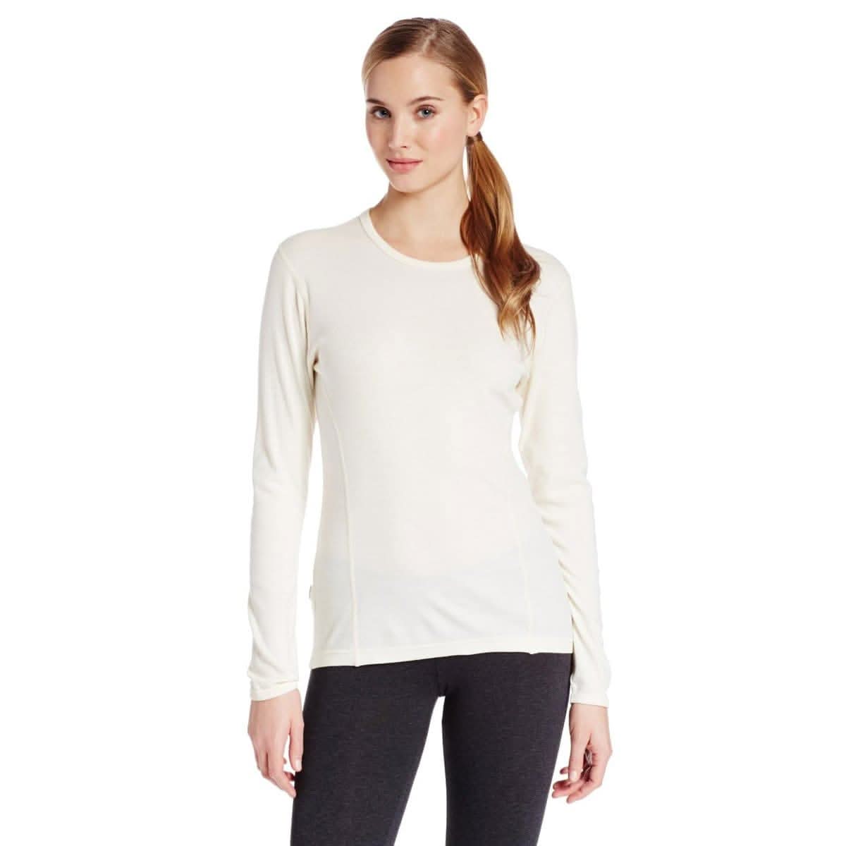 Women's Midweight Crew, 100% Merino Wool Crew, by Ossipee