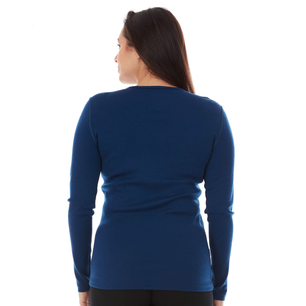 Women's Midweight Crew, 100% Merino Wool Crew, by Ossipee
