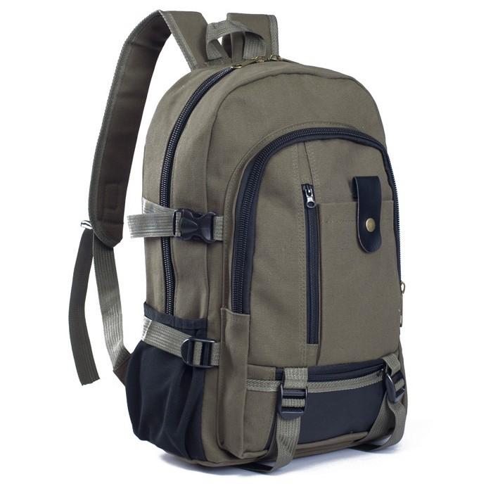 Backpack | Light Canvas Backpack For School, Hiking or Travel