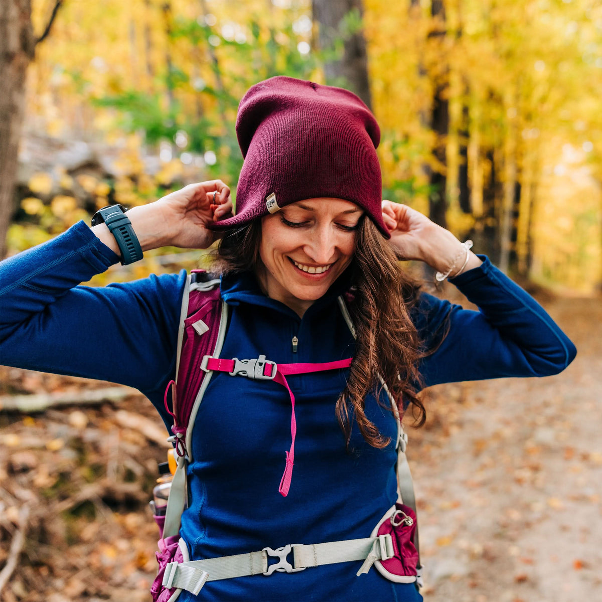 beanie, merino wool, quarter zip