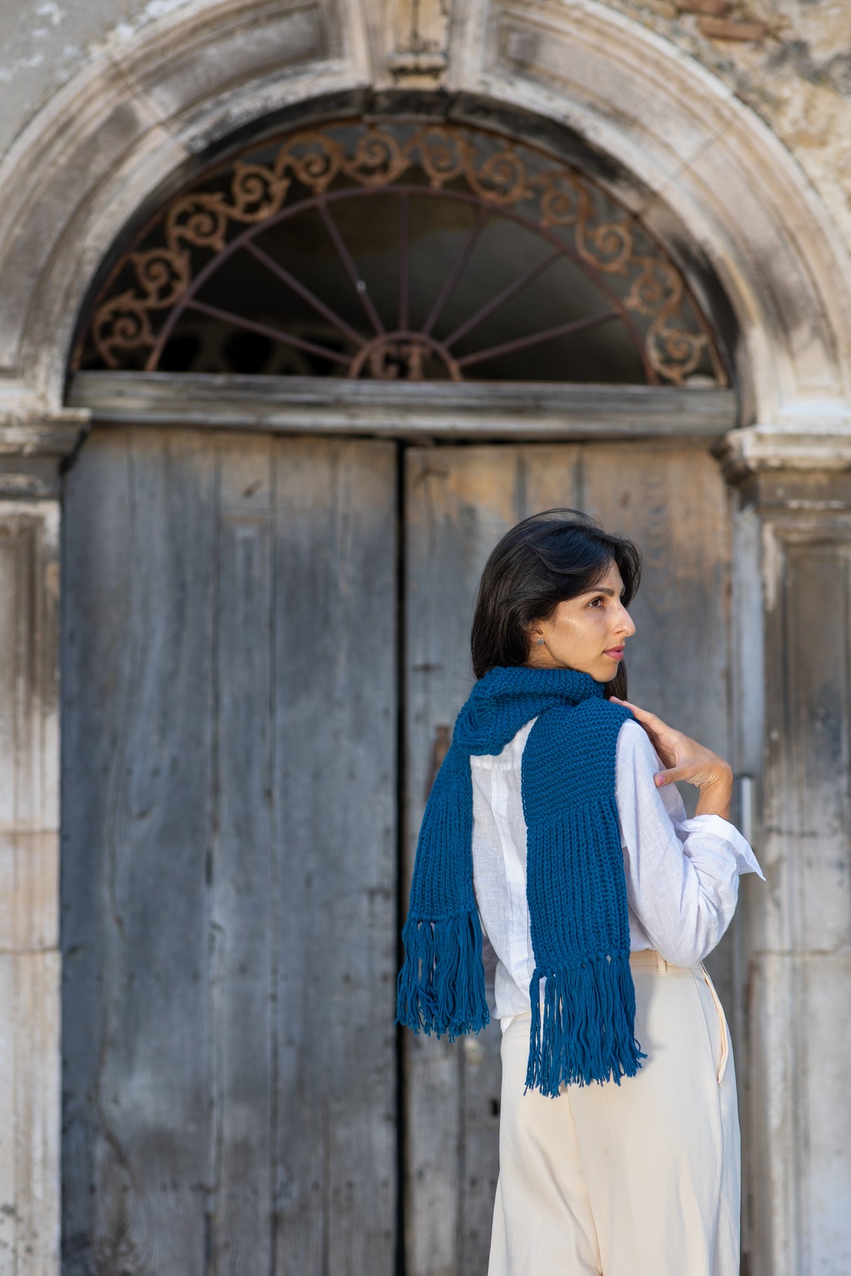 ethically sourced wool scarf, ethically sourced fashion